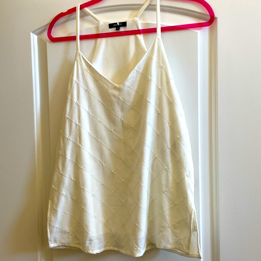 RW&CO off white strap top in size S
